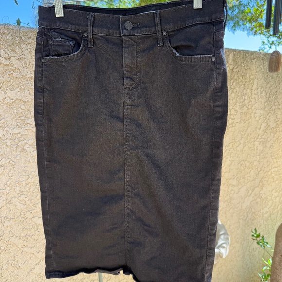 MOTHER Denim Peg Slit Skirt- Size 28 - Picture 1 of 6